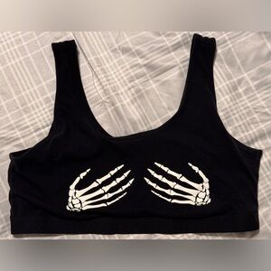 EUC Torrid Halloween Skeleton Hands Scoop Bralette size 3X(confirm measurements)